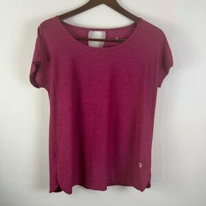 Tuff Athletics Women's Short Sleeve Keyhole Tee/Yoga shirt Size Large